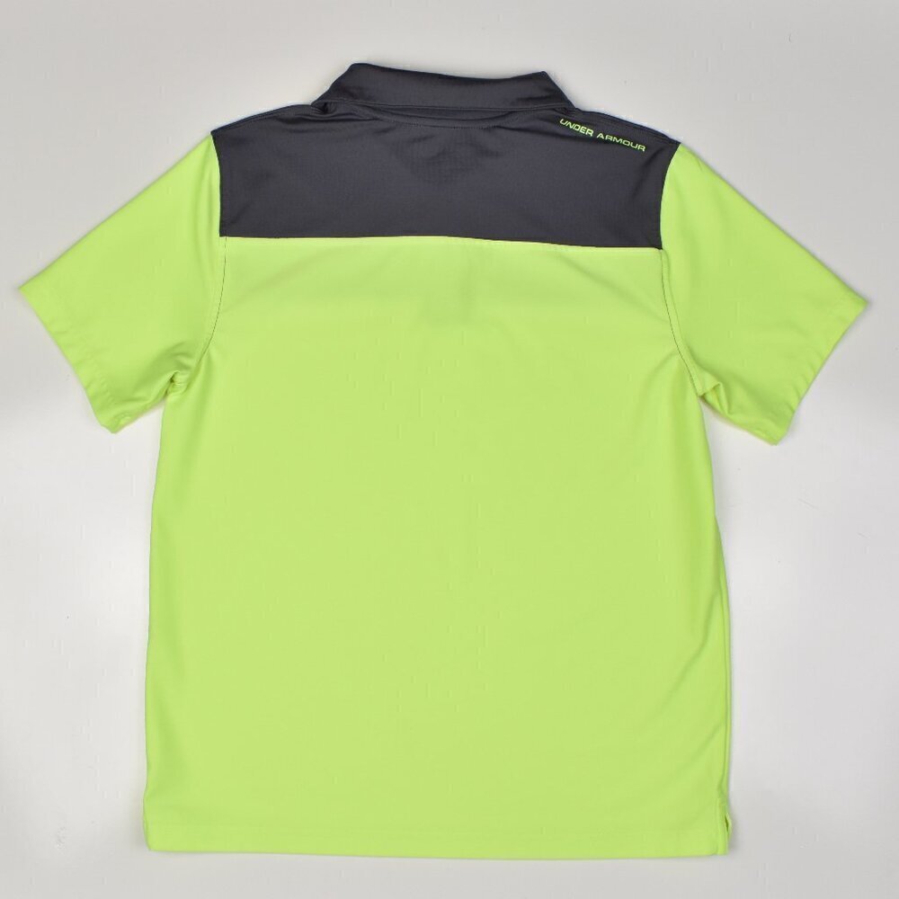 Youth Under Armour Dri Fit Golf Polo Shirt L - Picture 2 of 5